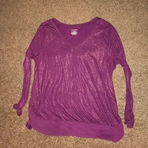 Purple shimmer Top